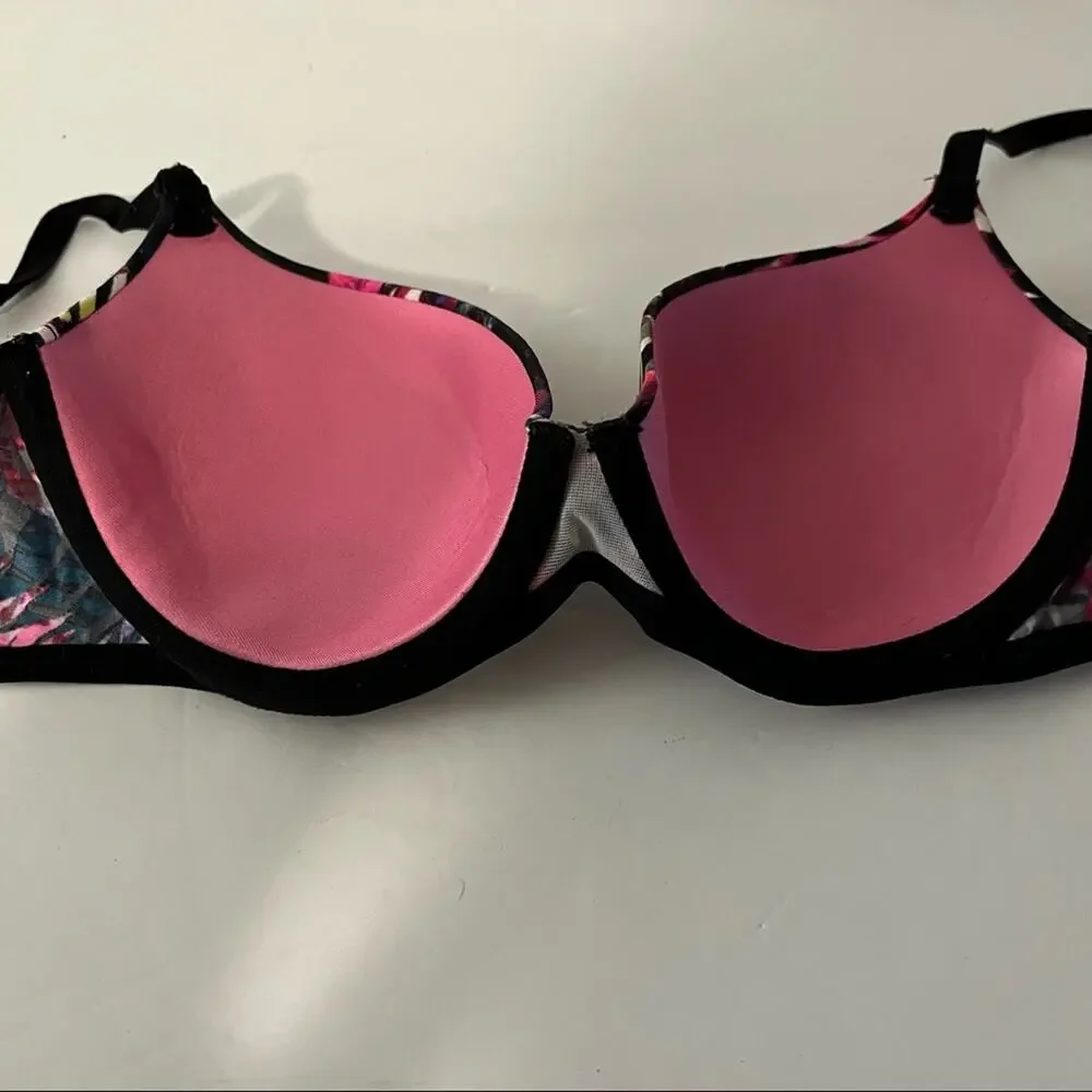 Victoria's Secret PINK Women's Floral Wear Everywhere Lightly Lined Bra Size 32C